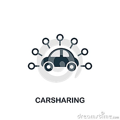 Carsharing icon. Premium style design from public transport icon collection. UI and UX. Pixel perfect Carsharing icon for web Stock Photo