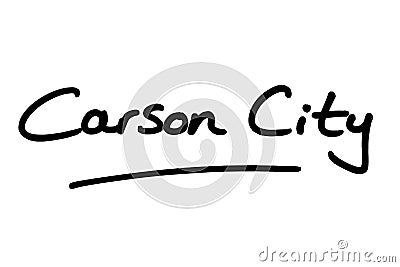 Carson City in Nevada Stock Photo