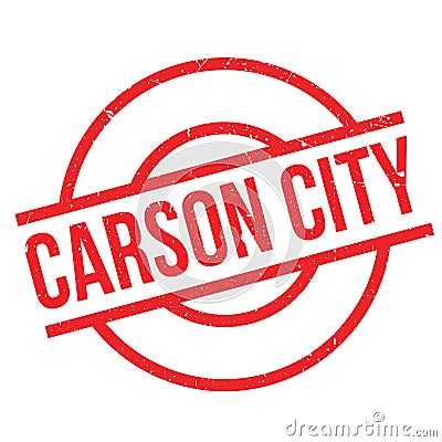 Carson City rubber stamp Vector Illustration