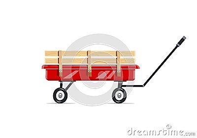 Cart. Childs toy. Vector Illustration