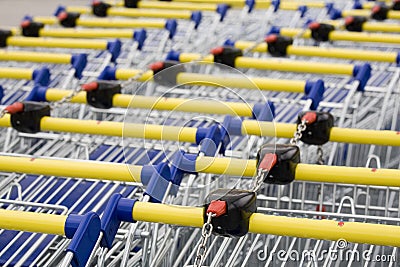 Cart supermarket Stock Photo