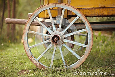 Cart wheel Stock Photo