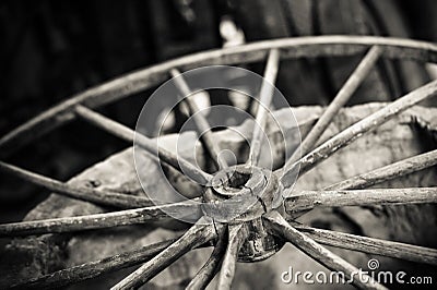 Cart wheel Stock Photo