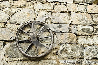 Cart wheel Stock Photo