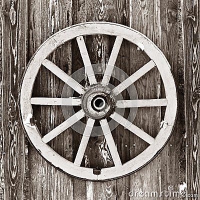 Cart wheel Stock Photo