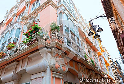 Cartagena modernist buildings in Murcia Spain Stock Photo