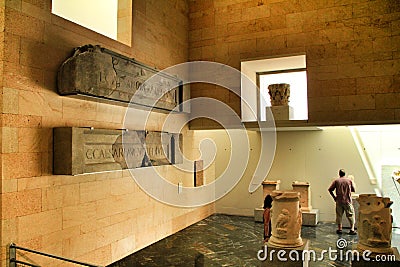 Roman Museum of the city of Cartagena Editorial Stock Photo