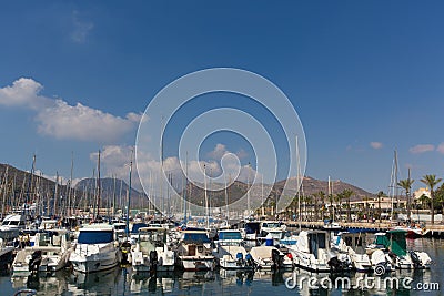 Cartagena Murcia Spain view of the harbour Editorial Stock Photo