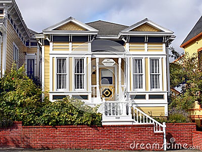 Carter House Inn, Victorian Buildings, Eureka California Editorial Stock Photo