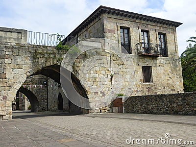 CARTES TOWN IN CANTABRIA Stock Photo