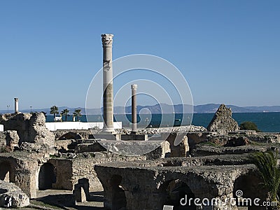 Carthage ruins Stock Photo