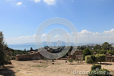 Carthage, was the center or capital city of the ancient Carthaginian civilization Stock Photo