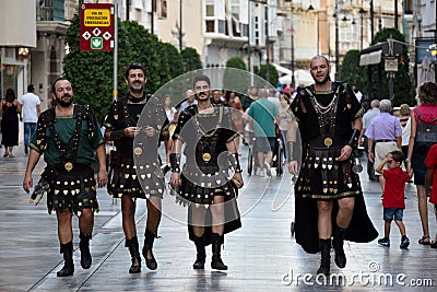 CARTHAGINIANS AND ROMANS FIESTA Editorial Stock Photo