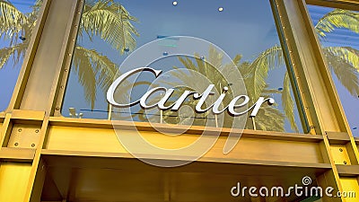 Cartier Store at Rodeo Drive Beverly Hills - LOS ANGELES, UNITED STATES - NOVEMBER 5, 2023 Editorial Stock Photo