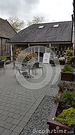 Cartmel town unique manufacturer cheese wine beer old village history Editorial Stock Photo