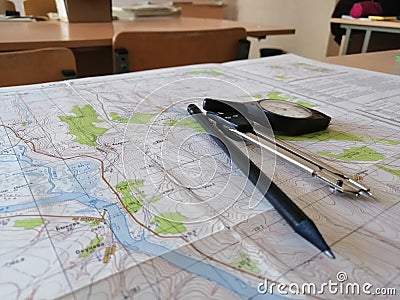 Cartography Editorial Stock Photo