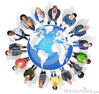 Cartography World Map Connection Globalisation Concept Stock Photo