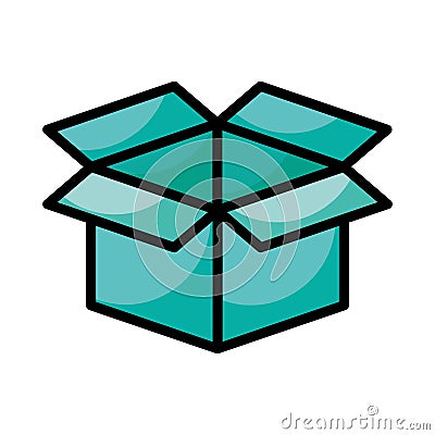 Carton box packing icon Vector Illustration