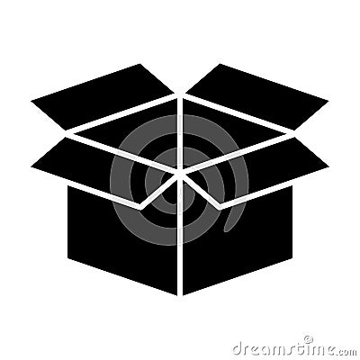 Carton box packing icon Vector Illustration