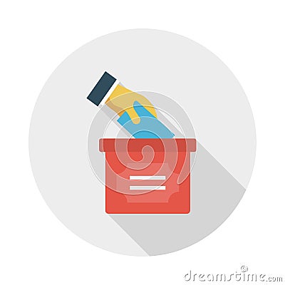 Carton flat vector icon Vector Illustration