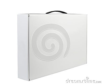 Carton White Blank Package Box Stock Photo