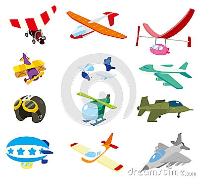 Cartoon airplane icon Vector Illustration