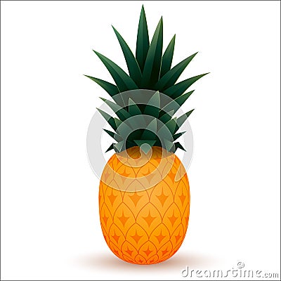 Cartoon ananas Vector Illustration