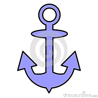 Cartoon Anchor.vector illustration Vector Illustration