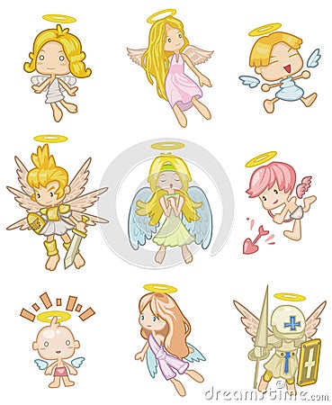 Cartoon angel icon Vector Illustration