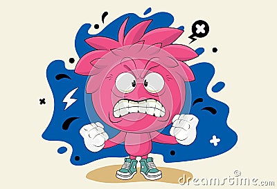 Cartoon angry boyCartoon angry boy. illustration of an excited boy Cartoon Illustration