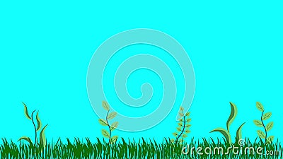 Blue Sky Grass Cartoon Background Stock Footage & Videos - 469 Stock Videos