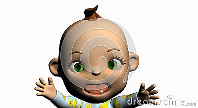 Cartoon baby Stock Photo