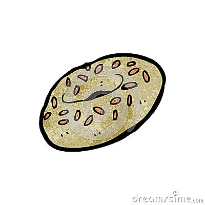 cartoon bagel Vector Illustration