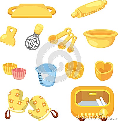 Cartoon Bake tool icon Vector Illustration