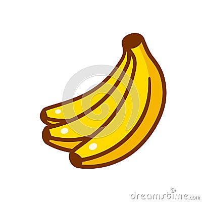 Cartoon bananas illustration Vector Illustration