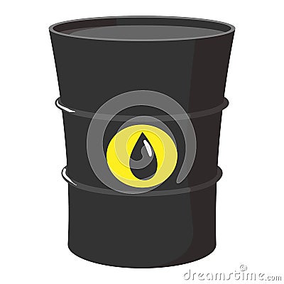 Cartoon barrel of oil Vector Illustration