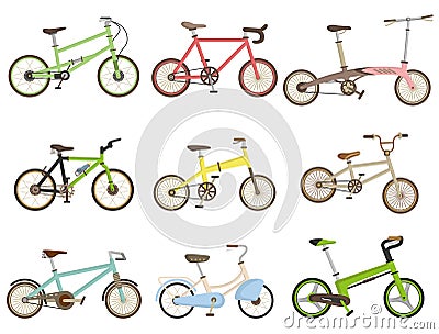 Cartoon bicycle icon Vector Illustration