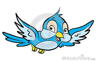 Cartoon Bird Vector Illustration