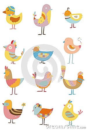 Cartoon bird icon Stock Photo