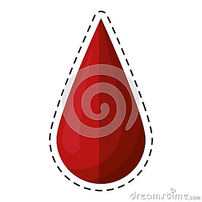 Cartoon blood drop donate donor Vector Illustration