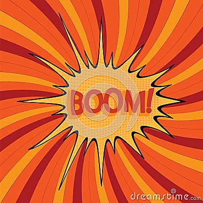 Cartoon boom-2 Vector Illustration