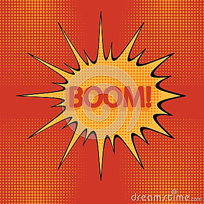 Cartoon boom-1 Vector Illustration