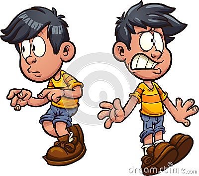 Cartoon boy Vector Illustration