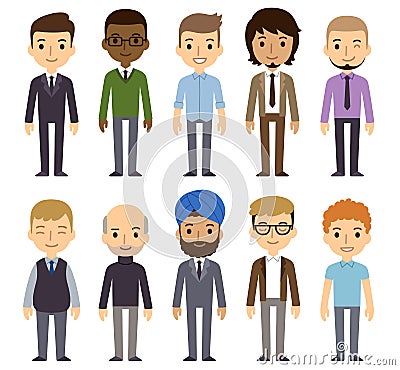 Cartoon businesspeople Vector Illustration