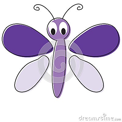 Cartoon Butterfly Stock Photo