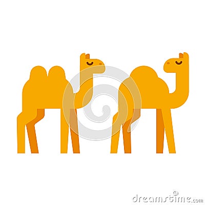 Cartoon camel illustration Vector Illustration