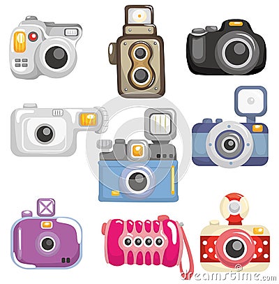 Cartoon camera icon Vector Illustration