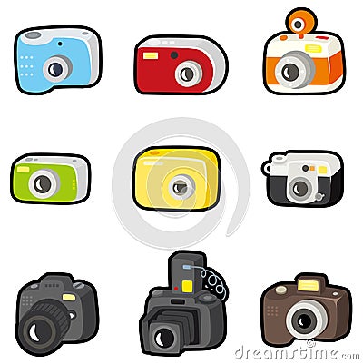 Cartoon camera icon Vector Illustration