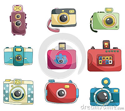 Cartoon camera icon Vector Illustration