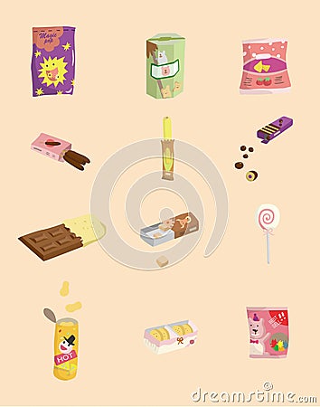 Cartoon candy icon Vector Illustration
